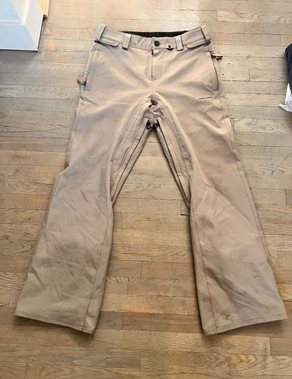 Volcom Winter Snowboard Ski Pants 15,000mm Lined Brown men’s size Small - Picture 1 of 9